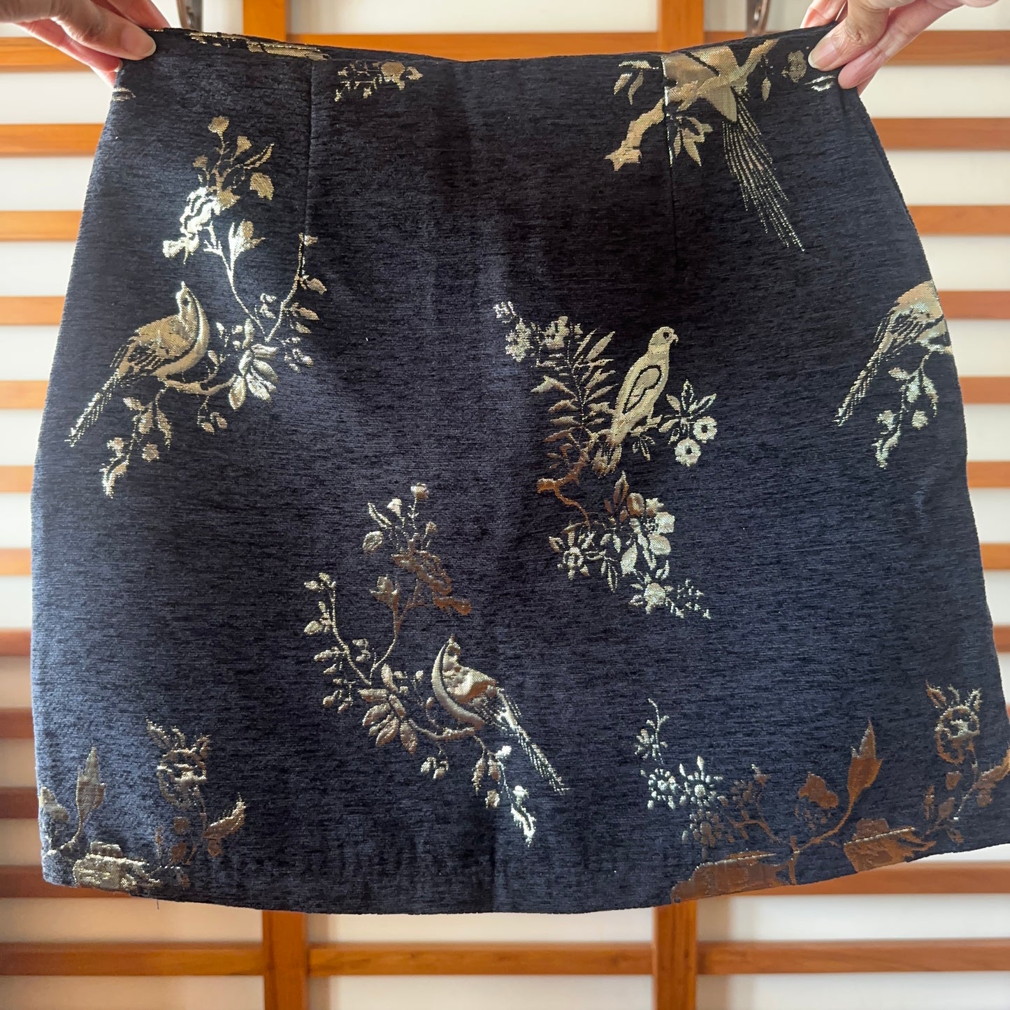 Gold Foil Mini Skirt