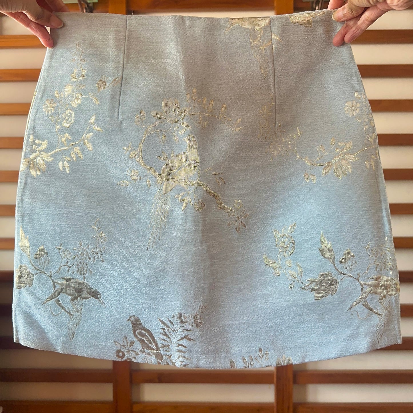 Gold Foil Mini Skirt