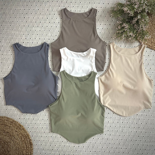 No Bra Crop Tops