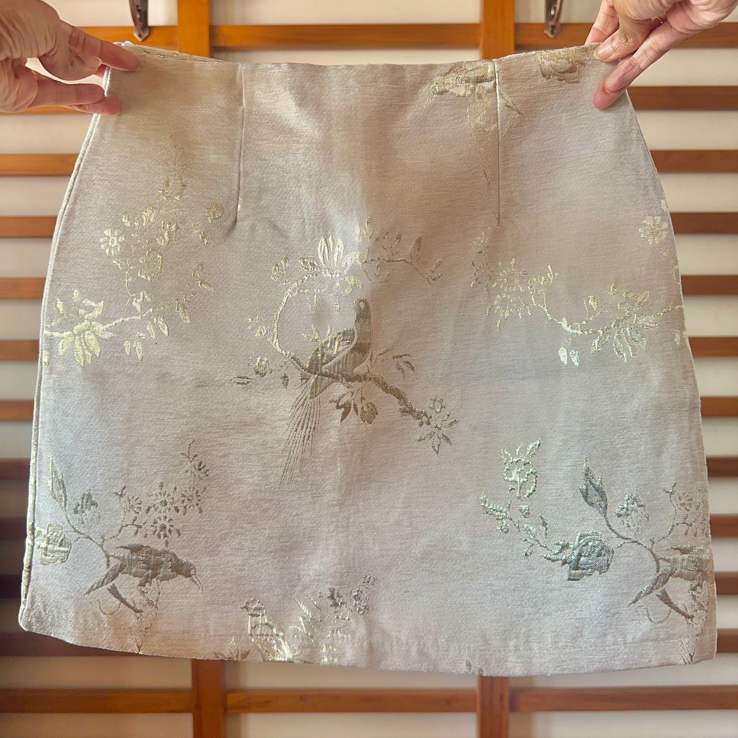 Gold Foil Mini Skirt