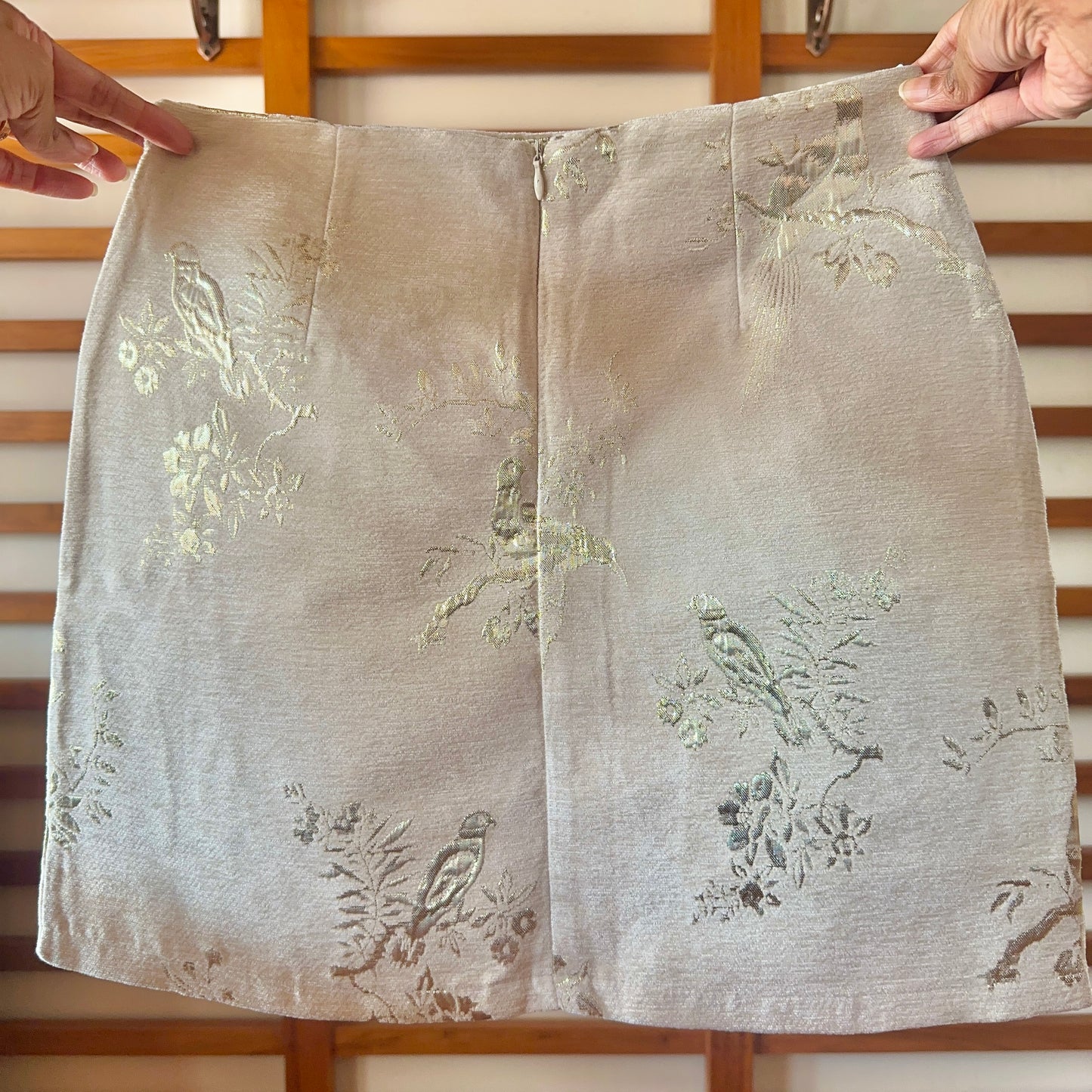 Gold Foil Mini Skirt