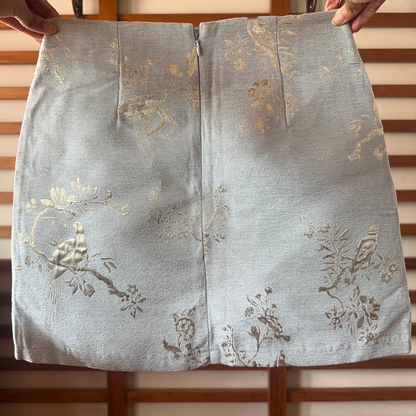 Gold Foil Mini Skirt