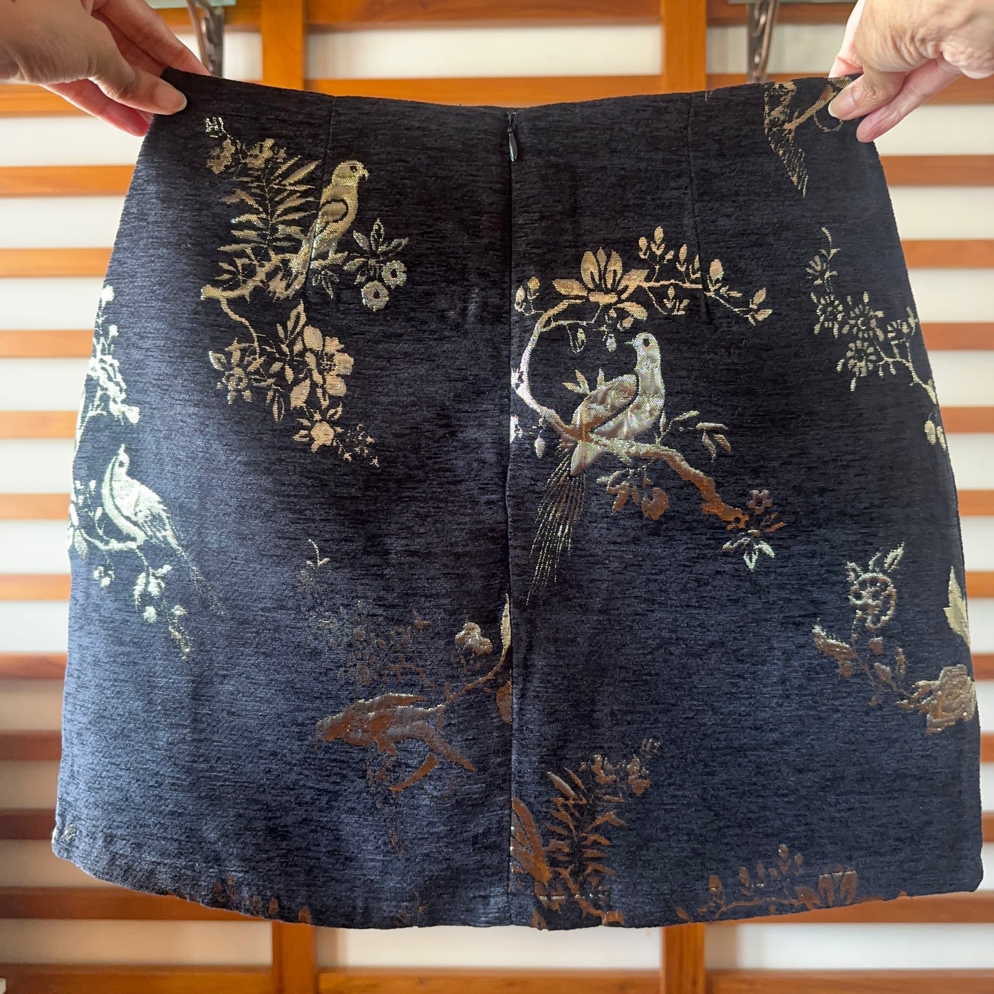 Gold Foil Mini Skirt